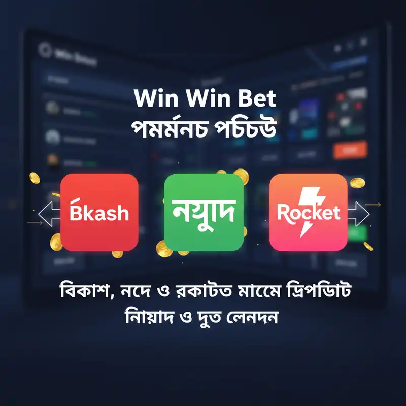 Win Win Bet বিকাশ নগদ ও রকেট পেমেন্ট পদ্ধতি
